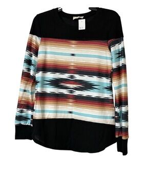 Avery Southwestern Stripe Long Sleeve Top